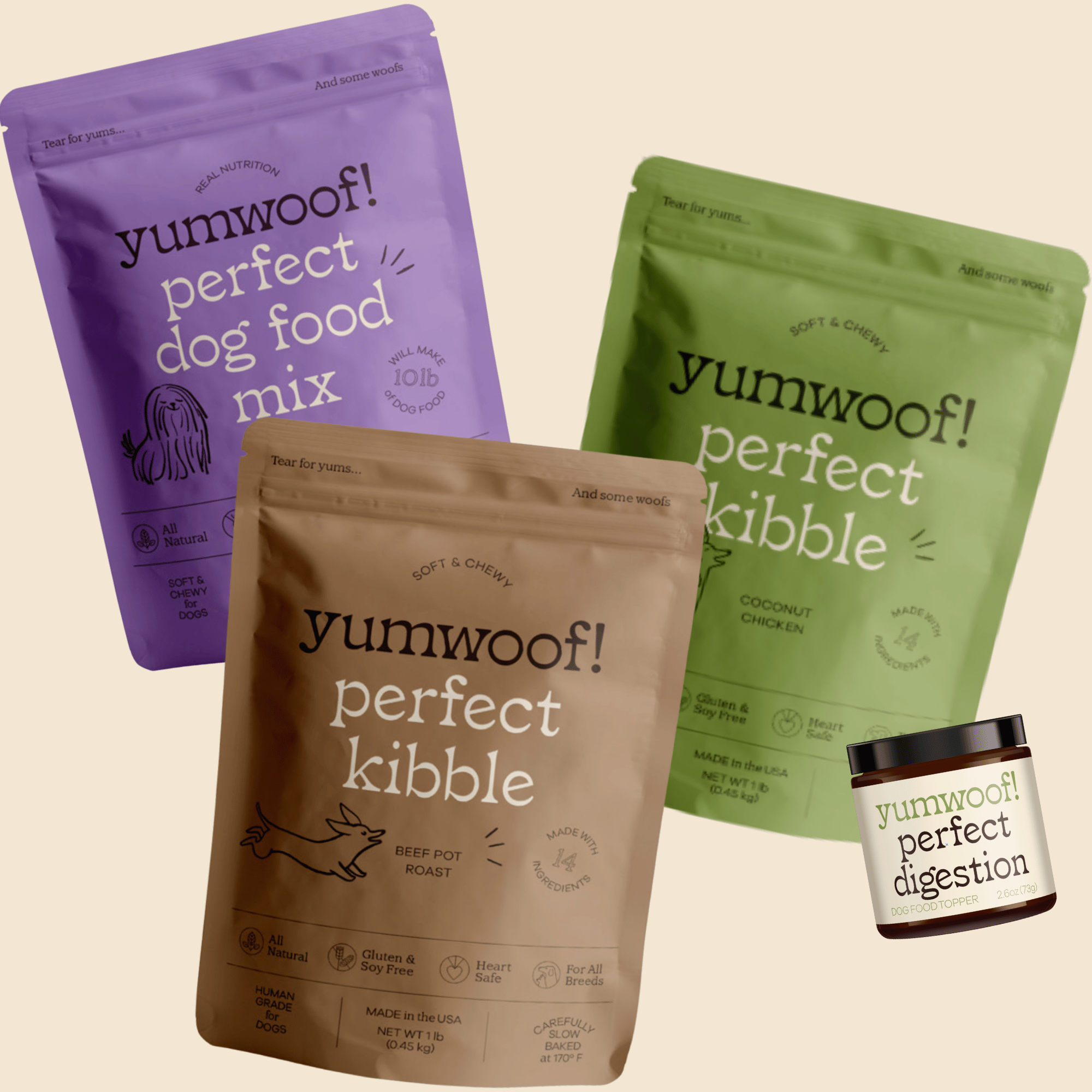 ドッグフード yuu Picky Eater Starter Pack | Dog Food with Many Flavors & Proteins